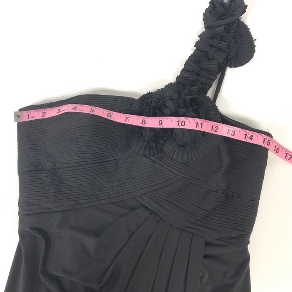 Adrianna Papell formal gown flower dress ruched - Picture 2 of 8